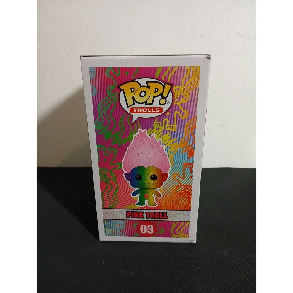 Funko POP! Good Luck Trolls PINK TROLL#03 Limited Edition WONDERCON Box Damage